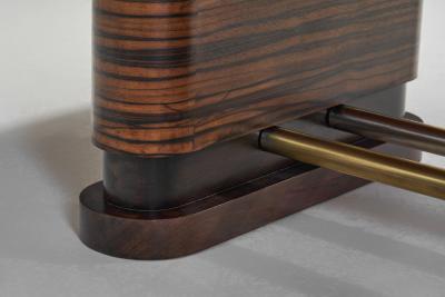 Large Art Deco Macassar Ebony Table Europe 1930s