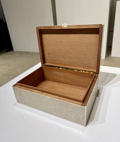 Large Art Deco Shagreen Box France 1920 s