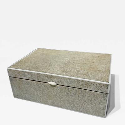 Large Art Deco Shagreen Box France 1920 s