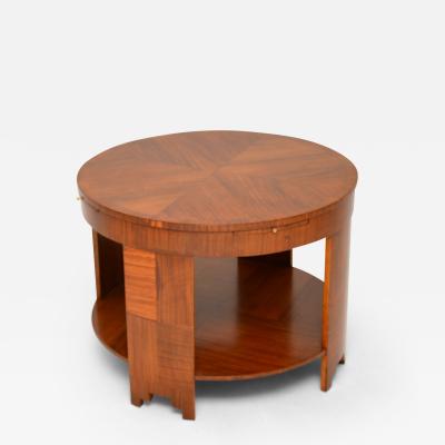 Large Art Deco Walnut Coffee Table