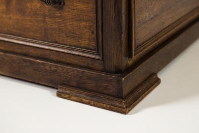 Large Art Deco Warehouse Counter In Oak France 1930s