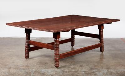 Large Arts Crafts Library Table