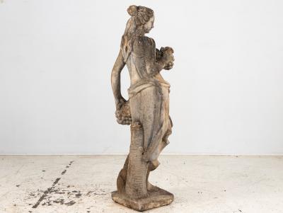 Large Autumn Goddess of the Four Seasons Garden Figure Italy Late 20th C