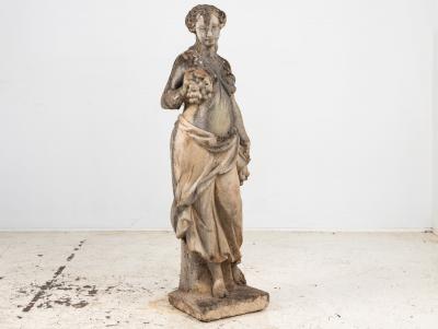 Large Autumn Goddess of the Four Seasons Garden Figure Italy Late 20th C