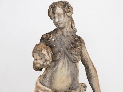 Large Autumn Goddess of the Four Seasons Garden Figure Italy Late 20th C