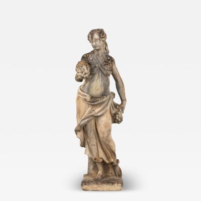 Large Autumn Goddess of the Four Seasons Garden Figure Italy Late 20th C 