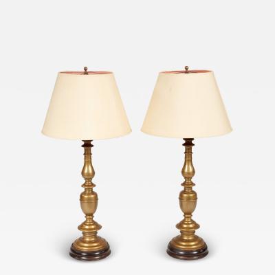 Large Baroque Bronze Table Lamps