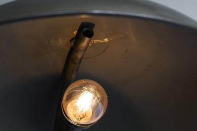 Large Bauhaus Style Table Lamp in Patinated Brass 1930s