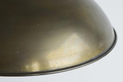 Large Bauhaus Style Table Lamp in Patinated Brass 1930s