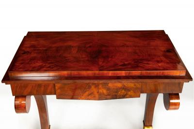 Large Biedermeier Antique Mahogany Pier Mirror and Console Table ca 1820 40