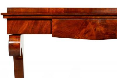 Large Biedermeier Antique Mahogany Pier Mirror and Console Table ca 1820 40