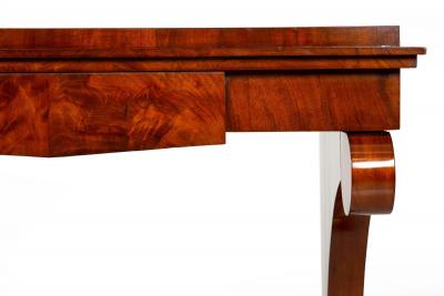 Large Biedermeier Antique Mahogany Pier Mirror and Console Table ca 1820 40