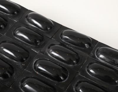 Large Black Buffalo Horn Box