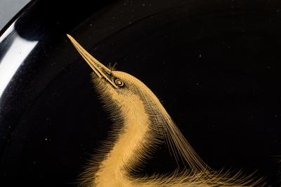 Large Black Lacquer Charger