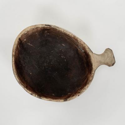 Large Bleached Swedish Lapland Ale Bowl with Handle