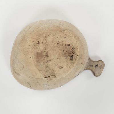 Large Bleached Swedish Lapland Ale Bowl with Handle