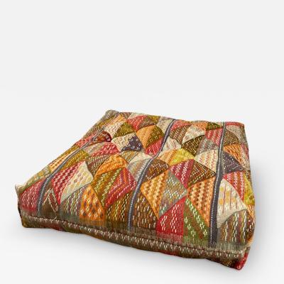 Large Bohemian Vintage Tribal Moroccan Handmade Floor Cushions Poof or Pillow