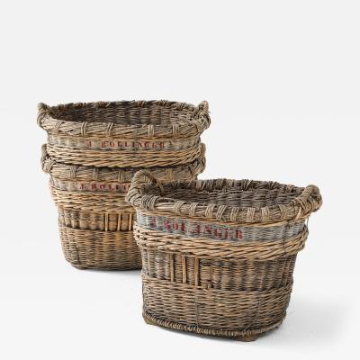 Large Bollinger Champagne Grape Harvest Basket