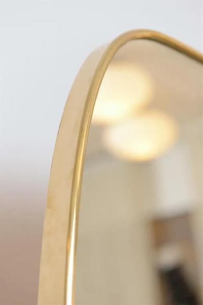 Large Brass Frame Mirror