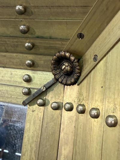 Large Brass Mirror 20th Century