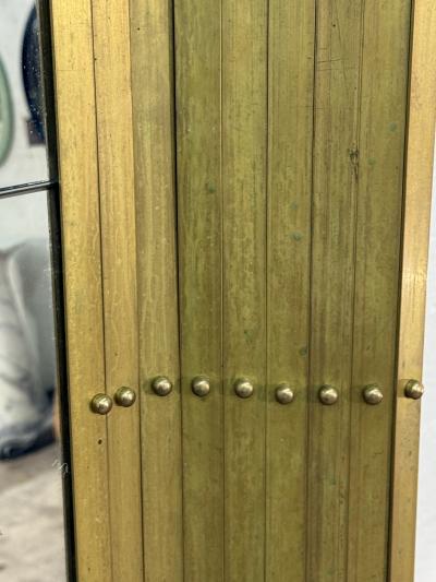 Large Brass Mirror 20th Century