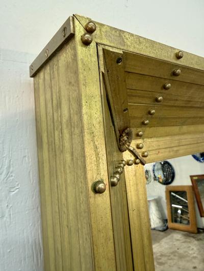 Large Brass Mirror 20th Century