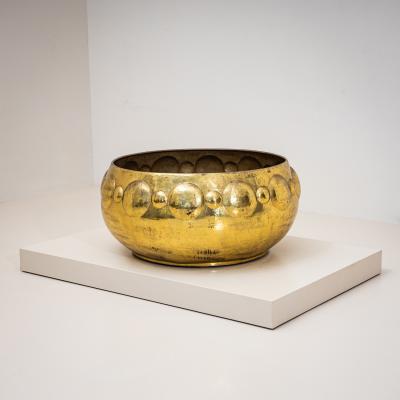 Large Brass Planter Italy Mid 20th Century