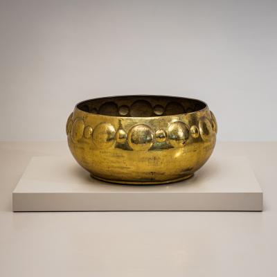 Large Brass Planter Italy Mid 20th Century