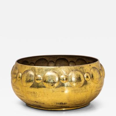 Large Brass Planter Italy Mid 20th Century