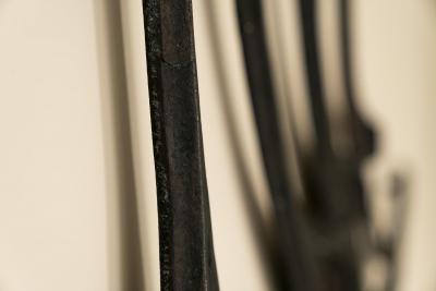 Large Brutalist Wall Sculpture in Lacquered Iron 1970s