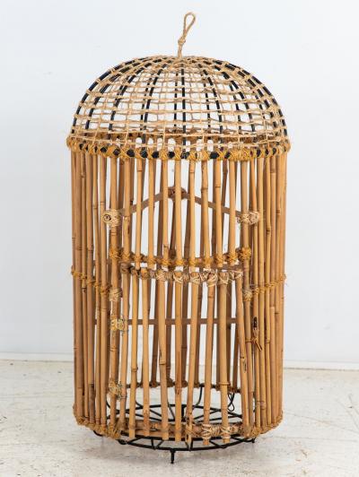Large Cane Bamboo Dovecote England Mid 20th Century