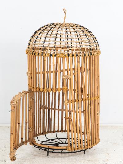 Large Cane Bamboo Dovecote England Mid 20th Century