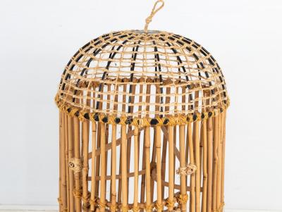 Large Cane Bamboo Dovecote England Mid 20th Century