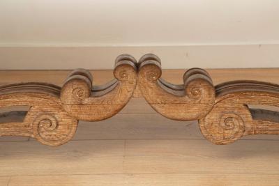 Large Ceruse Oak Dining or Library Table France 1940s