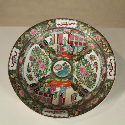 Large Chinese Canton Charger 19th c 