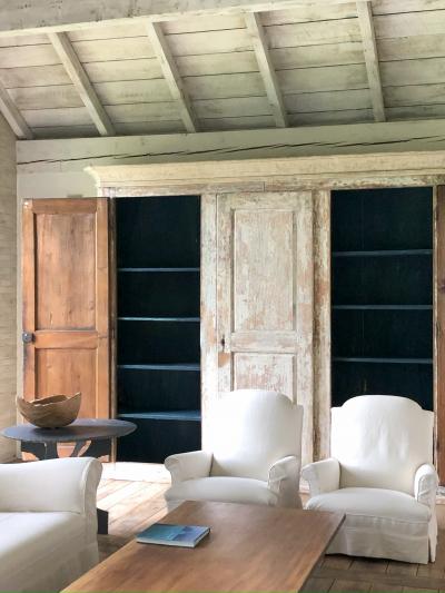 Large Coffee Table Made With 18th Century Wooden Slab