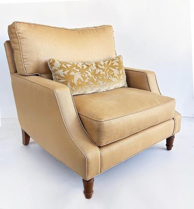 Large Comfortable Club Chairs by Estetica Custom Upholstery and Design Miami FL
