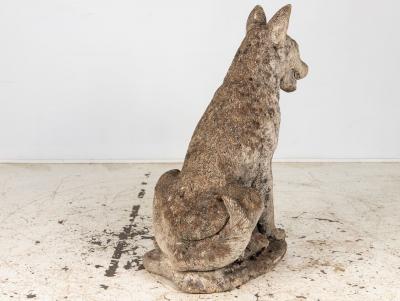 Large Concrete Shepherd Dog Garden Ornament English mid 20th Century