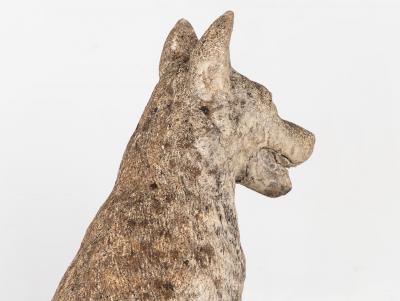 Large Concrete Shepherd Dog Garden Ornament English mid 20th Century