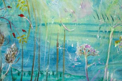 Large Contemporary Impressionist Oil on Canvas Sven Berlin