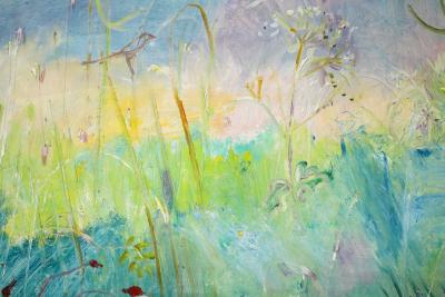 Large Contemporary Impressionist Oil on Canvas Sven Berlin