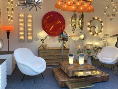 Large Contemporary Pair of Brass and White Penerello Murano Glass Sconces Italy