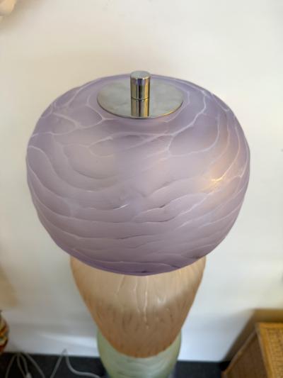 Large Contemporary Totem Murano Glass Floor Lamp by Studio AD Italy