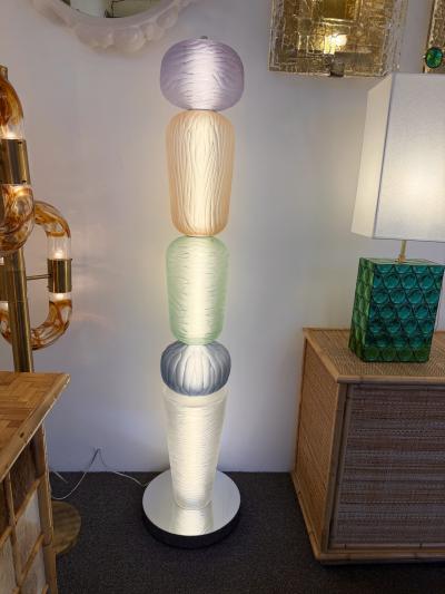 Large Contemporary Totem Murano Glass Floor Lamp by Studio AD Italy