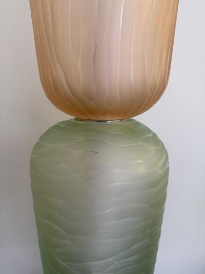 Large Contemporary Totem Murano Glass Floor Lamp by Studio AD Italy