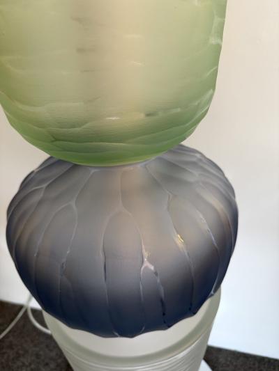 Large Contemporary Totem Murano Glass Floor Lamp by Studio AD Italy