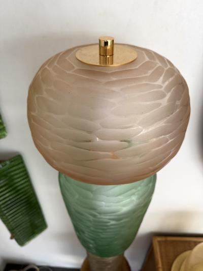 Large Contemporary Totem Murano Glass Floor Lamp by Studio AD Italy