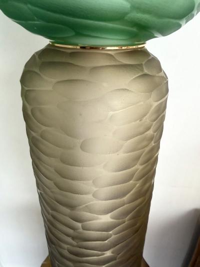 Large Contemporary Totem Murano Glass Floor Lamp by Studio AD Italy
