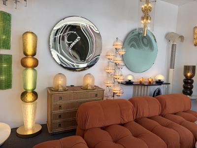 Large Contemporary Totem Murano Glass Floor Lamp by Studio AD Italy