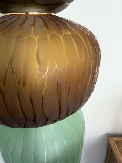 Large Contemporary Totem Murano Glass Floor Lamp by Studio AD Italy